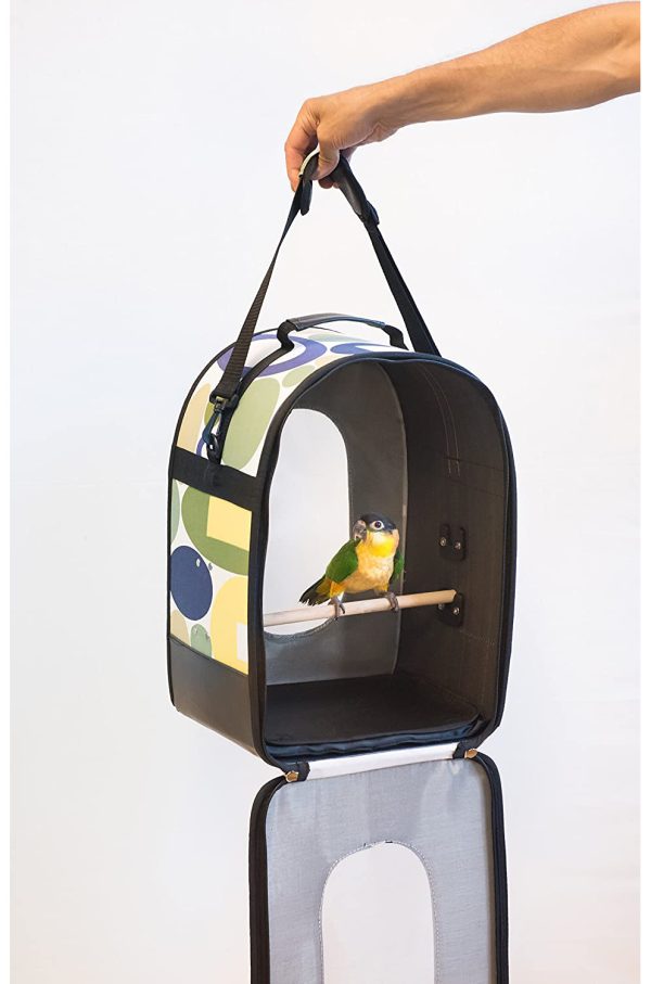 Parrots Bird Backpack with Visible Window