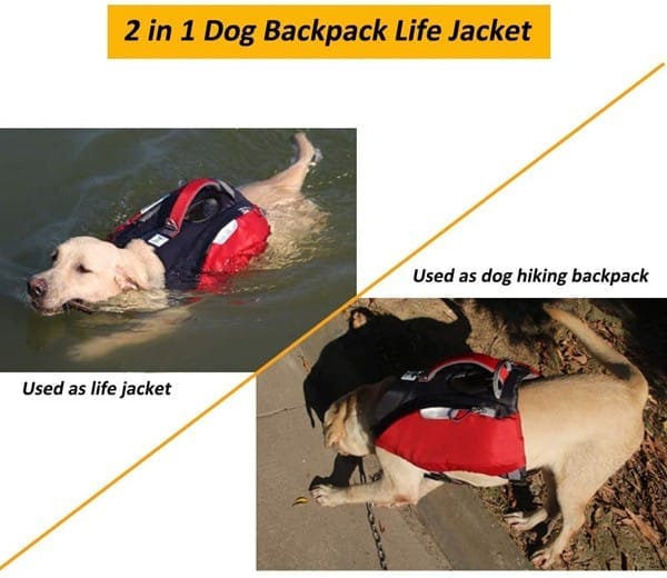 Adjustable Dog Backpack Life Jacket Pet Harness,Pet Boots,Pet