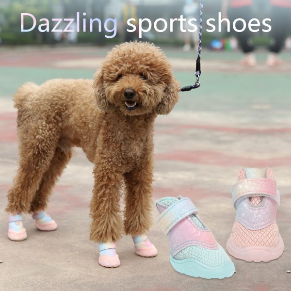fashion mesh dog shoes