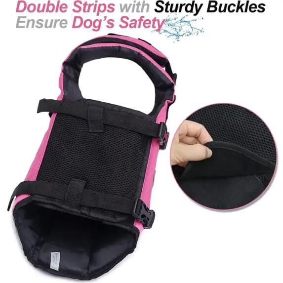 Dog Life Jackets With Extra Padding Pet Safety Vest For Dogs Lifesaver ...